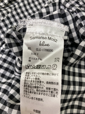 Samansa Mos2 blue/サマンサモスモスブルー/シャツ/ブラウス/トップス/ブラック/F