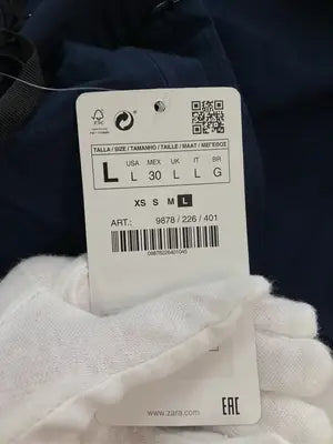 ZARA BASIC/ザラベーシック/その他パンツ/パンツ/ネイビー/L