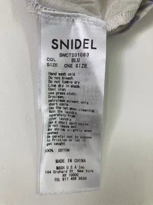 SNIDEL/スナイデル/Tシャツ/カットソー/トップス/ブルー/ONE
