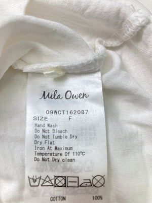 Mila Owen/ミラオーウェン/Tシャツ/カットソー/トップス/ホワイト/F