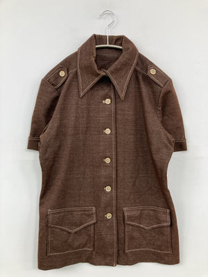 シャツ/ブラウス/トップス/ブラウン