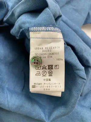URBAN RESEARCH DOORS/アーバンリサーチドアーズ/シャツワンピース/ワンピース/ドレス/ブルー/One