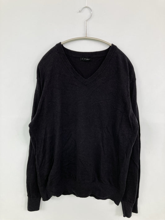 J-FIRST/ニット/セーター/トップス/ブラック/L
