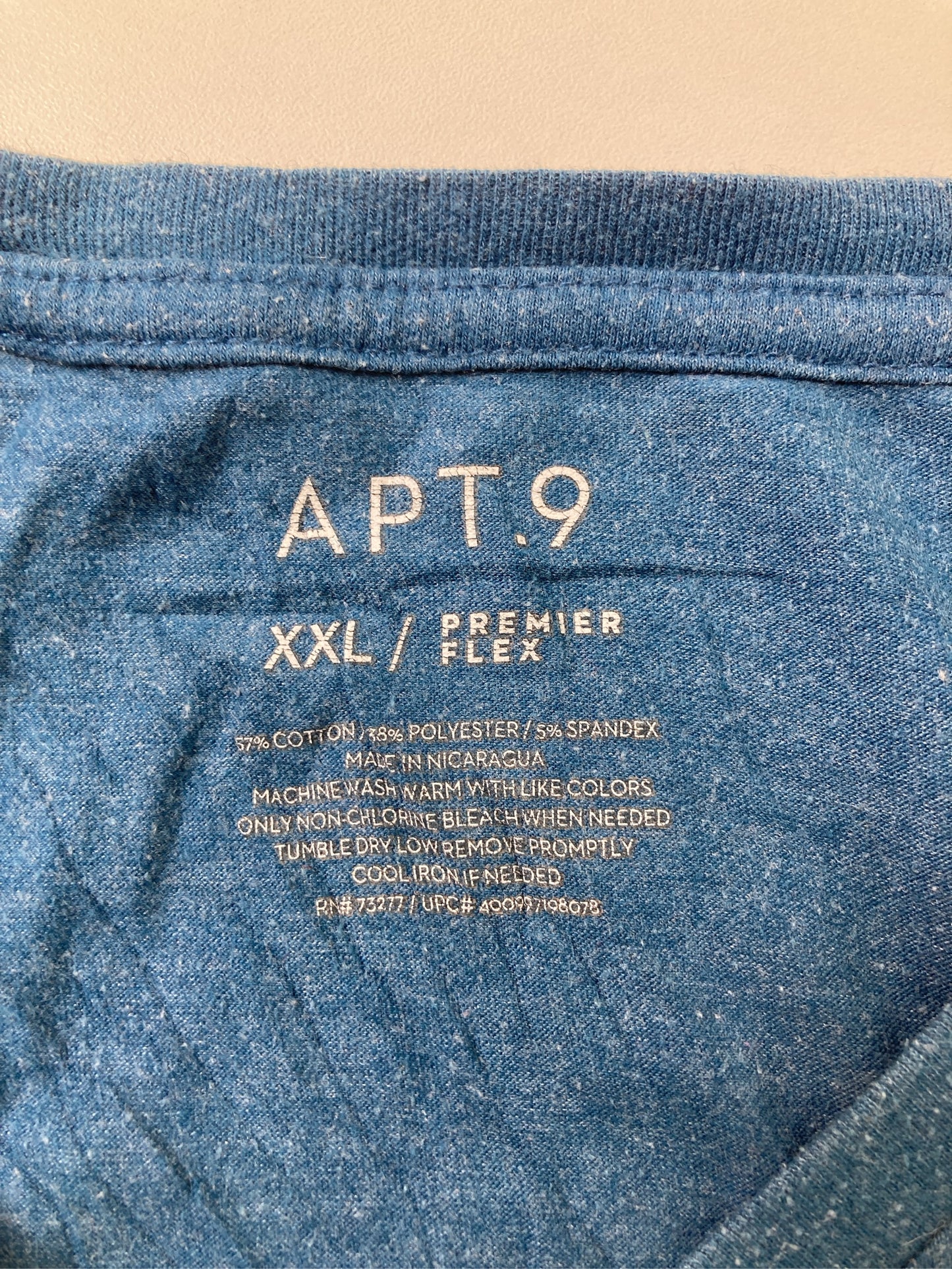 APT.9/アプトナイン/Tシャツ/カットソー/トップス/ブルー/XXL
