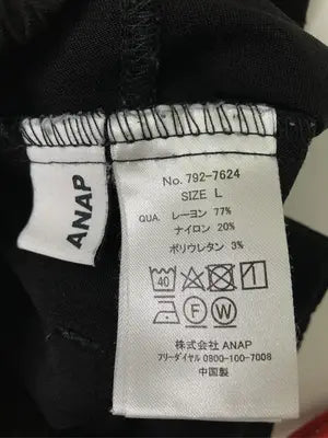 ANAP/アナップ/スラックス/パンツ/ブラック/L