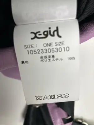 X-GIRL/エックスガール/ショルダーバッグ/バッグ/パープル/ONE SIZE