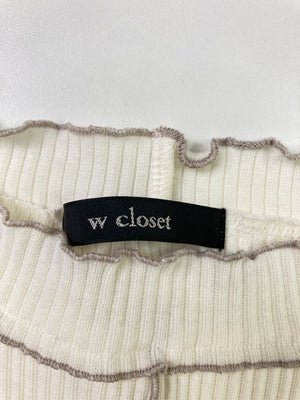 w closet/ダブルクローゼット/Tシャツ/カットソー/トップス/ホワイト/F