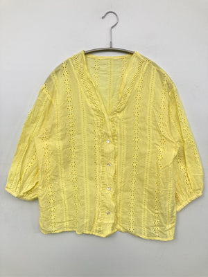 N./シャツ/ブラウス/トップス/イエロー/M