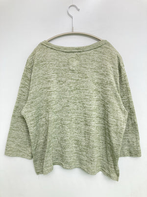 BLUCIELO/Tシャツ/カットソー/トップス/ライトグリーン/M  バスト79~87 身長154~162