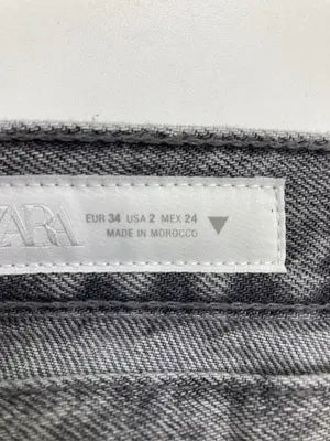 ZARA/ザラ/デニムパンツ/パンツ/ブラック/34