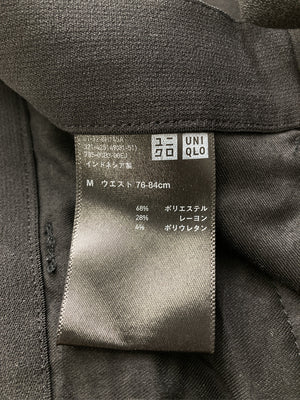 UNIQLO/ユニクロ/スラックス/パンツ/ブラック/M