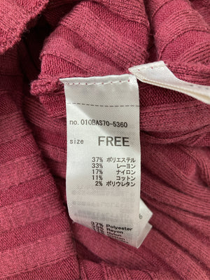 MOUSSY/マウジー/ニット/セーター/トップス/レッド/FREE