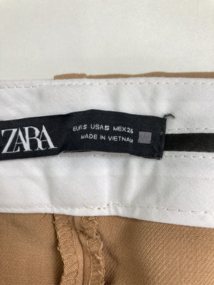 ZARA/ザラ/スラックス/パンツ/ベージュ/S