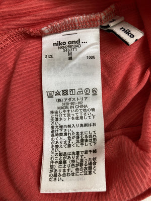 niko and .../ニコアンド/Tシャツ/カットソー/トップス/レッド/M