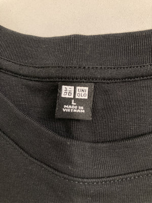 UNIQLO/ユニクロ/Tシャツ/カットソー/トップス/ブラック/L