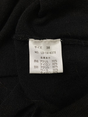 LD prime/エルディープライム/Tシャツ/カットソー/トップス/ブラック/38