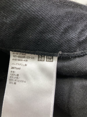 UNIQLO JEANS/ユニクロジーンズ/デニムパンツ/パンツ/ブラック/28(71cm)