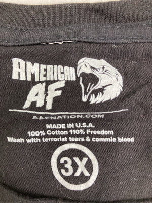 AMERICAN AF/Tシャツ/カットソー/トップス/ブラック/3X