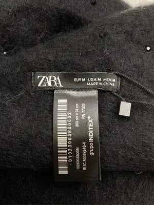 ZARA/ザラ/マフラー/ファッション雑貨/ブラック/M
