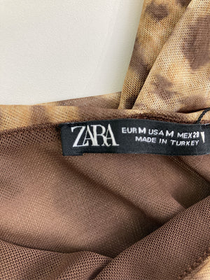 ZARA/ザラ/チューブトップ/トップス/ブラウン/EUR M/USA M/ MEX 28