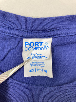 PORT&COMPANY/ポートアンドカンパニー/Tシャツ/カットソー/トップス/ブルー/2XL