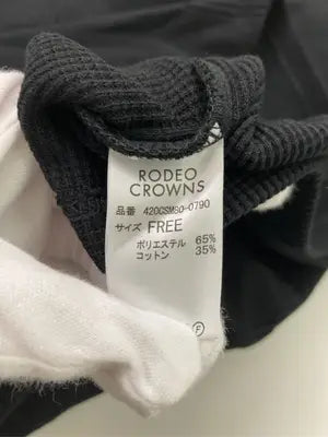 RODEO CROWNS/ロデオクラウンズ/Tシャツ/カットソー/トップス/ブラック/FREE