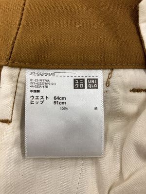 UNIQLO/ユニクロ/その他パンツ/パンツ/ブラウン/ウエスト64cm ヒップ91cm
