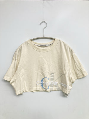 Calvin Klein Jeans/カルバンクラインジーンズ/Tシャツ/カットソー/トップス/ホワイト/XS