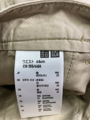 UNIQLO/ユニクロ/チノパンツ/パンツ/ベージュ/ウエスト64cm 155/64A