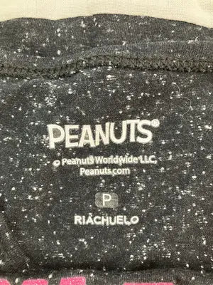 PEANUTS/ピーナッツ/Tシャツ/カットソー/トップス/ブラック/P