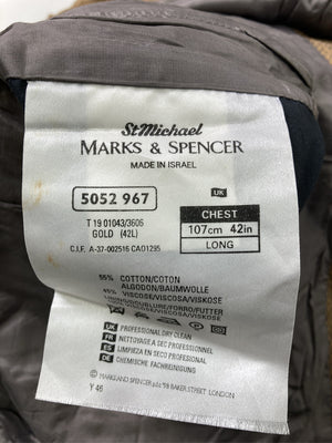 MARKS & SPENCER/テーラードジャケット/ジャケット/アウター/ブラウン/CHEST107cm LONG