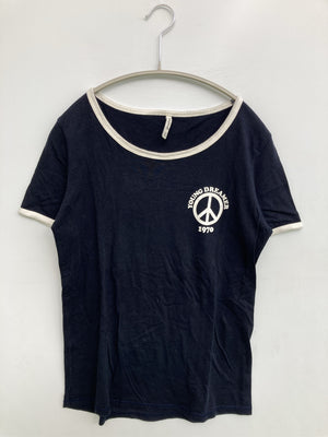 stradivarius/ストラディバリウス/Tシャツ/カットソー/トップス/ネイビー/S