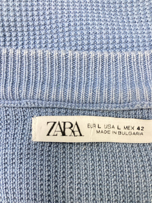 ZARA/ザラ/ニット/セーター/トップス/ブルー/L