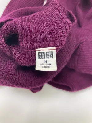 UNIQLO/ユニクロ/ニット/セーター/トップス/パープル/M