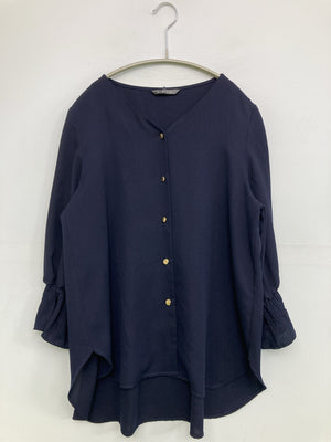 シャツ/ブラウス/トップス/ネイビー/M