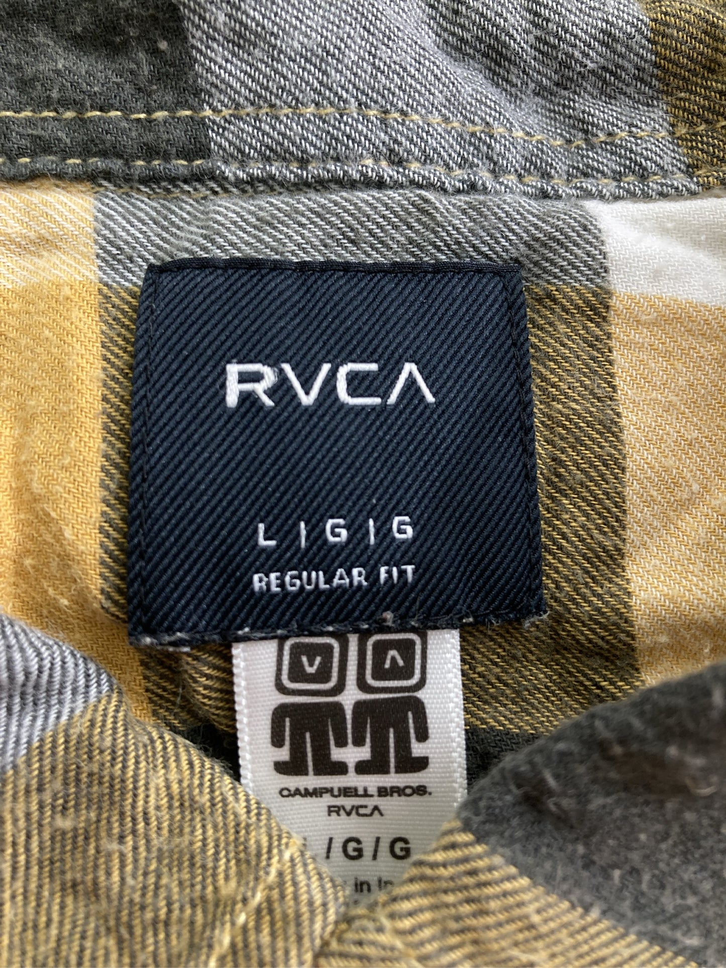 RVCA/ルーカ/シャツ/ブラウス/トップス/ブラウン/L