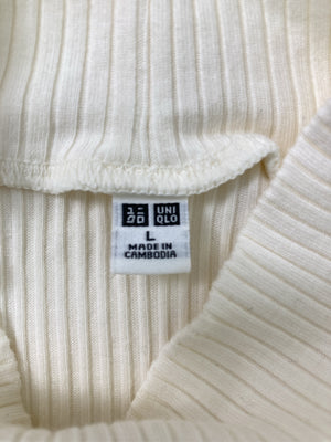 UNIQLO/ユニクロ/Tシャツ/カットソー/トップス/アイボリー/L