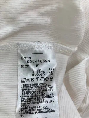 JEANASIS/ジーナシス/Tシャツ/カットソー/トップス/ホワイト/F