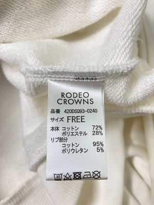 RODEO CROWNS/ロデオクラウンズ/スウェット/トップス/ホワイト/FREE
