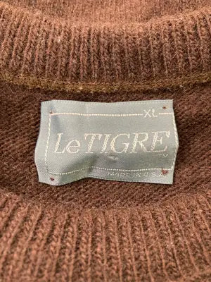 Le TIGRE/ニット/セーター/トップス/ブラウン/XL