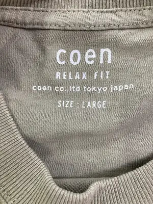 coen/コーエン/Tシャツ/カットソー/トップス/ブラウン/LARGE