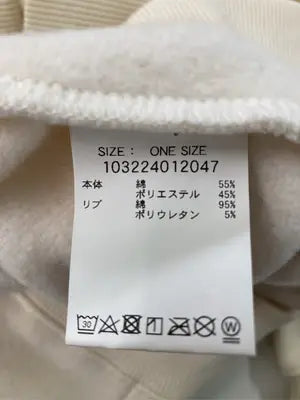 MILK FED./ミルクフェド/パーカー/トップス/アイボリー/ONE SIZE