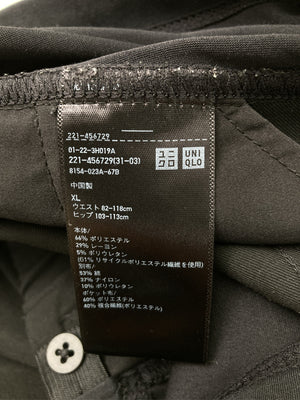 UNIQLO/ユニクロ/スラックス/パンツ/ブラック/XL