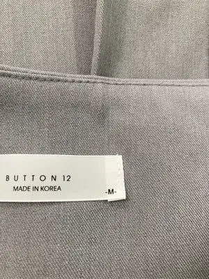 BUTTON 12/ショート/ミニスカート/スカート/グレー/M