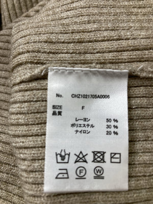 Chico/チコ/ニット/セーター/トップス/ベージュ/F