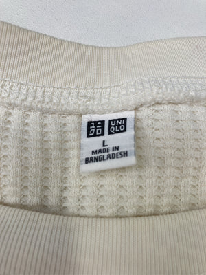 UNIQLO/ユニクロ/Tシャツ/カットソー/トップス/ホワイト/L