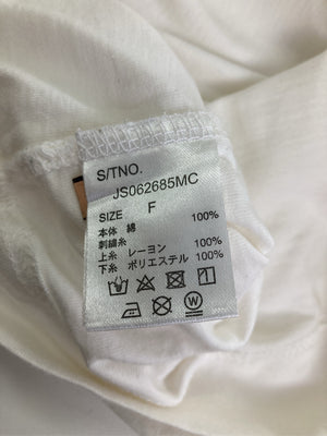 JEANASIS/ジーナシス/Tシャツ/カットソー/トップス/ホワイト/F