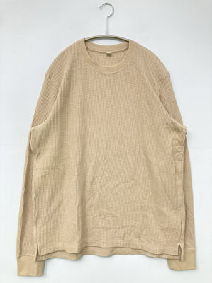 UNIQLO/ユニクロ/Tシャツ/カットソー/トップス/ベージュ/L