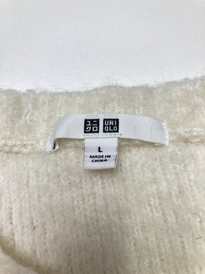 UNIQLO/ユニクロ/ニット/セーター/トップス/アイボリー/L