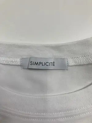 SIMPLICITE/サンプリシテ/Tシャツ/カットソー/トップス/ホワイト